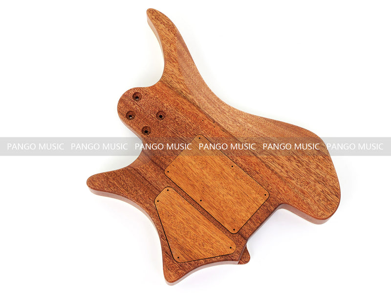 6 String Headless Solid Mahogany Electric Guitar Body with Satin Finish (YMB-017)