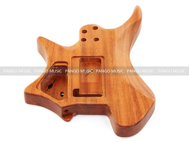 6 String Headless Solid Mahogany Electric Guitar Body with Satin Finish (YMB-019)