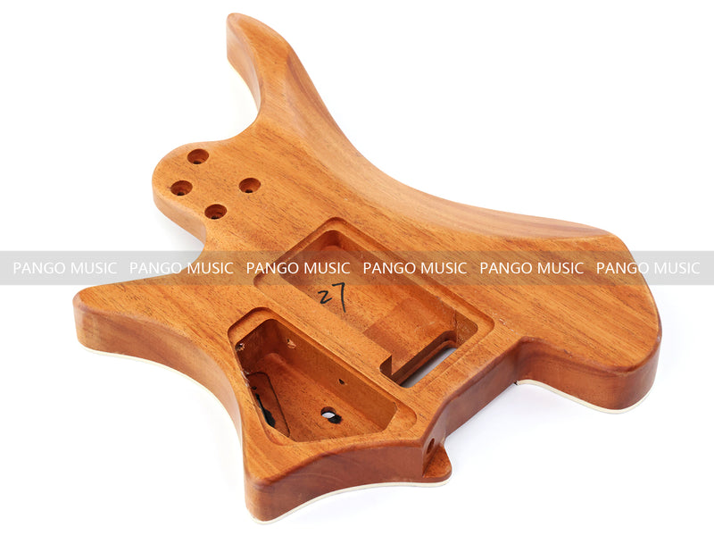 6 String Headless Solid Mahogany Electric Guitar Body with Satin Finish (YMB-019)