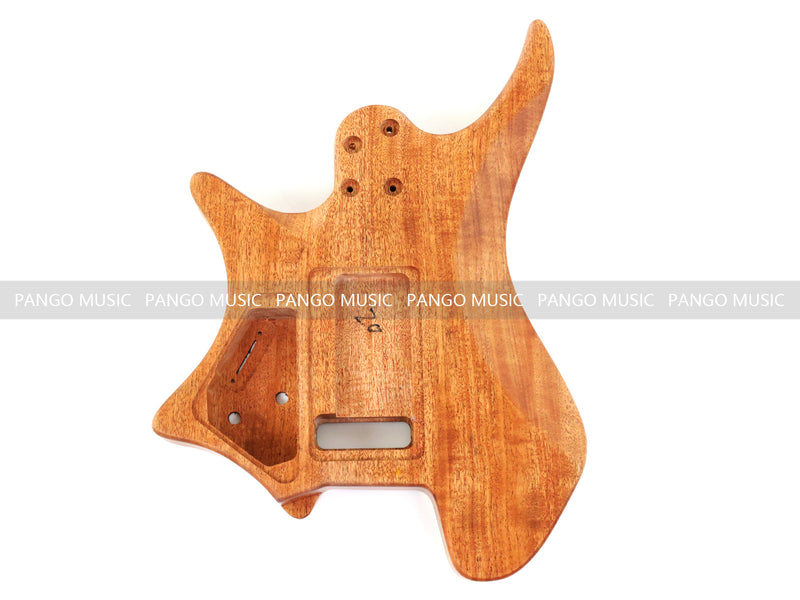 6 String Headless Solid Mahogany Electric Guitar Body with Satin Finish (YMB-020)