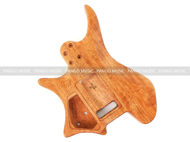 6 String Headless Solid Mahogany Electric Guitar Body with Satin Finish (YMB-020)