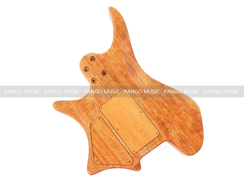 6 String Headless Solid Mahogany Electric Guitar Body with Satin Finish (YMB-020)