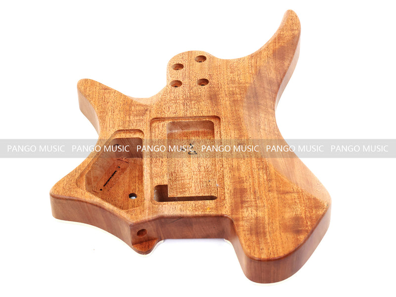 6 String Headless Solid Mahogany Electric Guitar Body with Satin Finish (YMB-020)