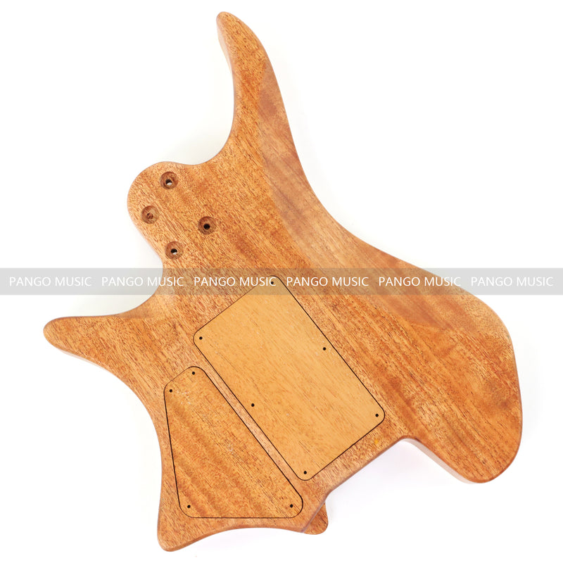 6 String Headless Solid Mahogany Electric Guitar Body with Satin Finish (YMB-020)