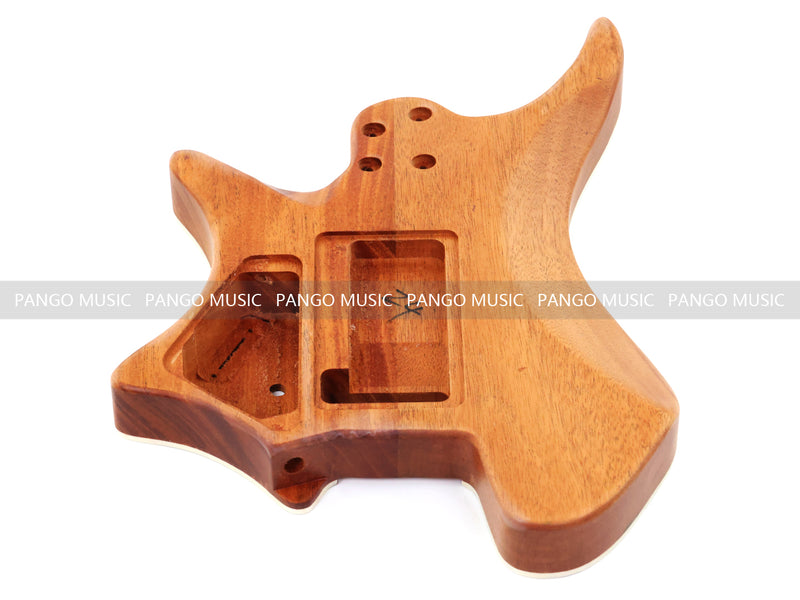 6 String Headless Solid Mahogany Electric Guitar Body with Satin Finish (YMB-021)