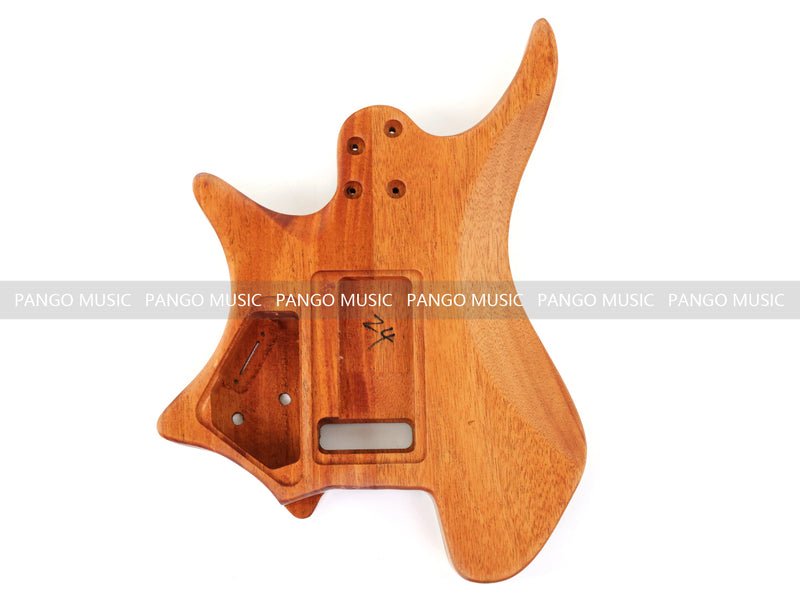 6 String Headless Solid Mahogany Electric Guitar Body with Satin Finish (YMB-021)