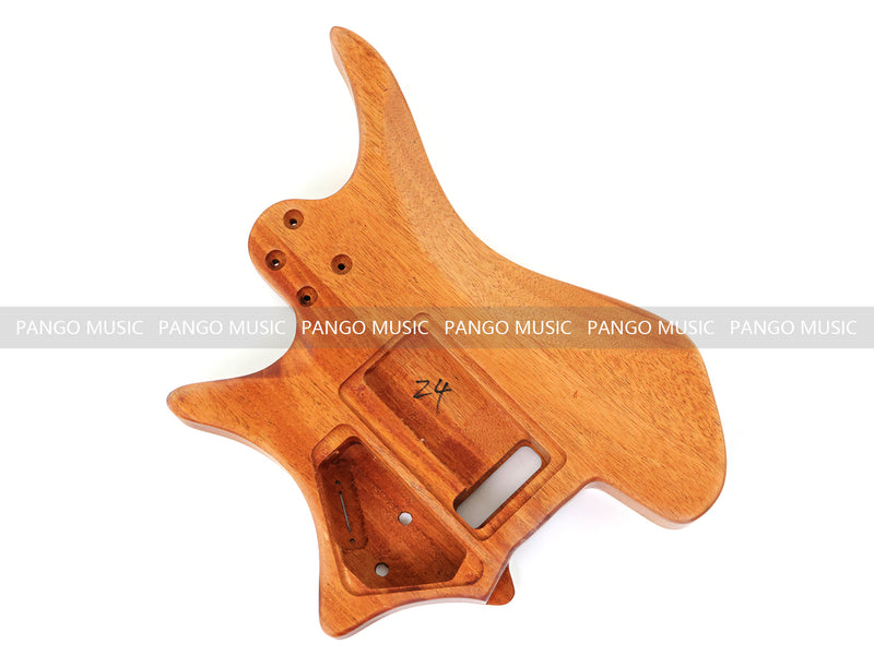 6 String Headless Solid Mahogany Electric Guitar Body with Satin Finish (YMB-021)