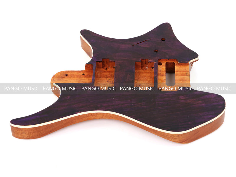 6 String Headless Solid Mahogany Electric Guitar Body with Satin Finish (YMB-021)