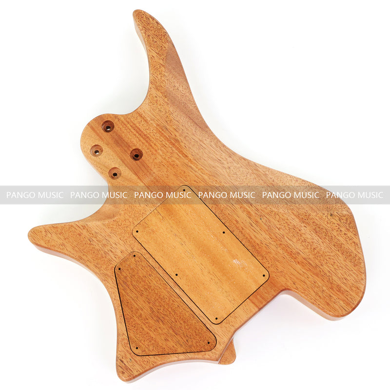 6 String Headless Solid Mahogany Electric Guitar Body with Satin Finish (YMB-022)