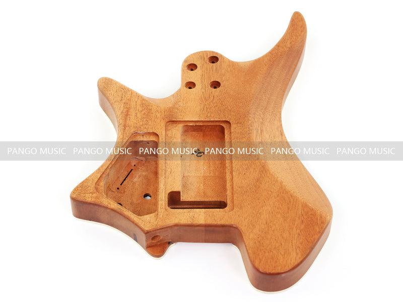 6 String Headless Solid Mahogany Electric Guitar Body with Satin Finish (YMB-023)