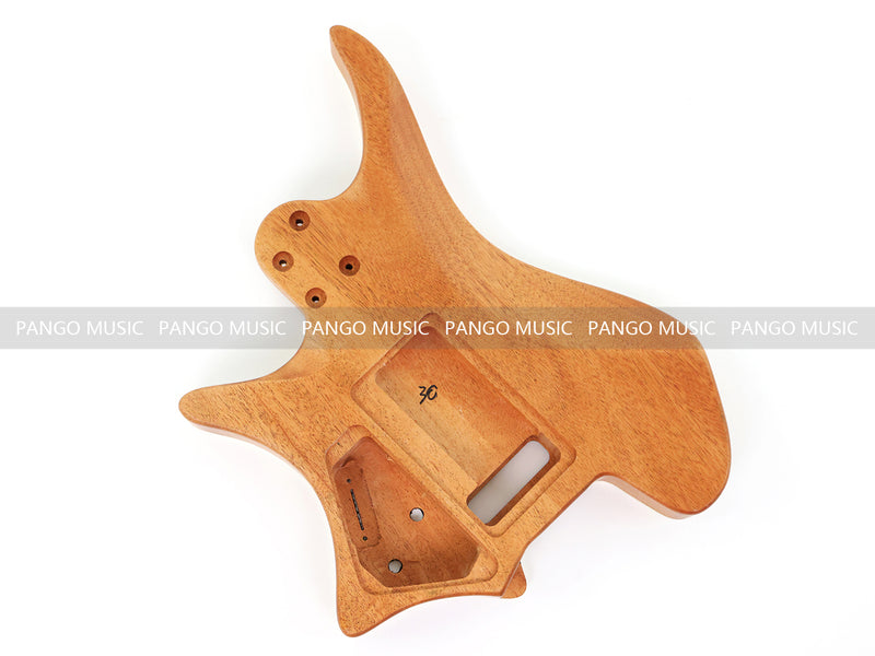 6 String Headless Solid Mahogany Electric Guitar Body with Satin Finish (YMB-023)