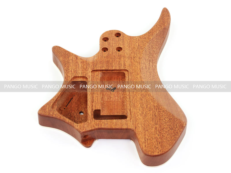 6 String Headless Solid Mahogany Electric Guitar Body with Satin Finish (YMB-025)
