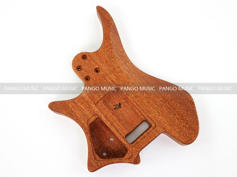 6 String Headless Solid Mahogany Electric Guitar Body with Satin Finish (YMB-025)