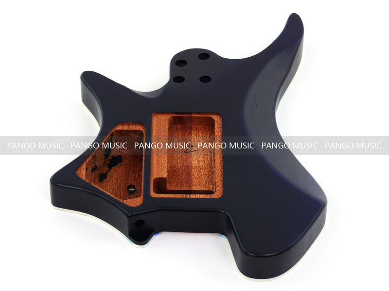 6 String Headless Solid Mahogany Electric Guitar Body with Satin Finish (YMB-026)