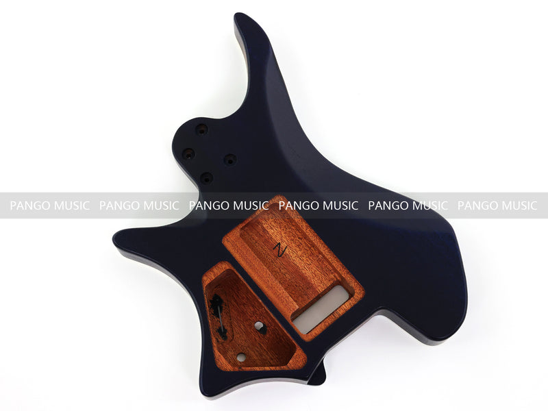 6 String Headless Solid Mahogany Electric Guitar Body with Satin Finish (YMB-026)