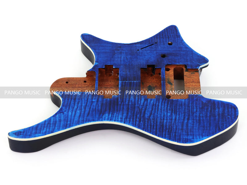 6 String Headless Solid Mahogany Electric Guitar Body with Satin Finish (YMB-026)