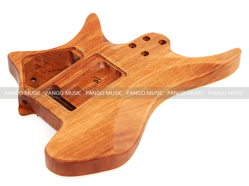6 String Headless Solid Mahogany Electric Guitar Body with Satin Finish (YMB-027)