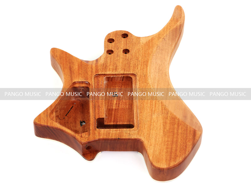 6 String Headless Solid Mahogany Electric Guitar Body with Satin Finish (YMB-027)