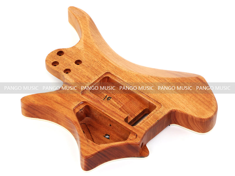 6 String Headless Solid Mahogany Electric Guitar Body with Satin Finish (YMB-027)