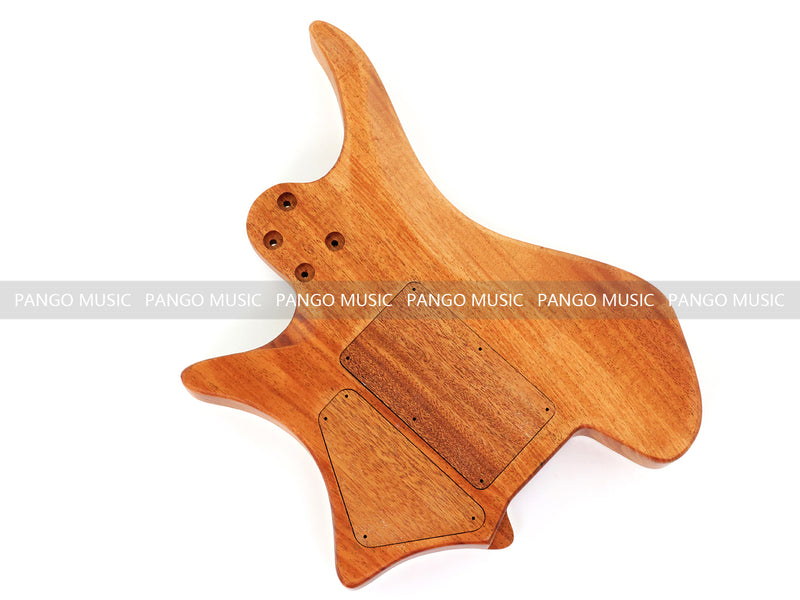 6 String Headless Solid Mahogany Electric Guitar Body with Satin Finish (YMB-027)