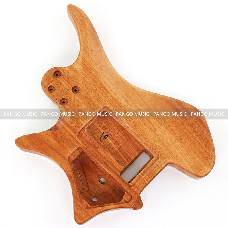 6 String Headless Solid Mahogany Electric Guitar Body with Satin Finish (YMB-027)