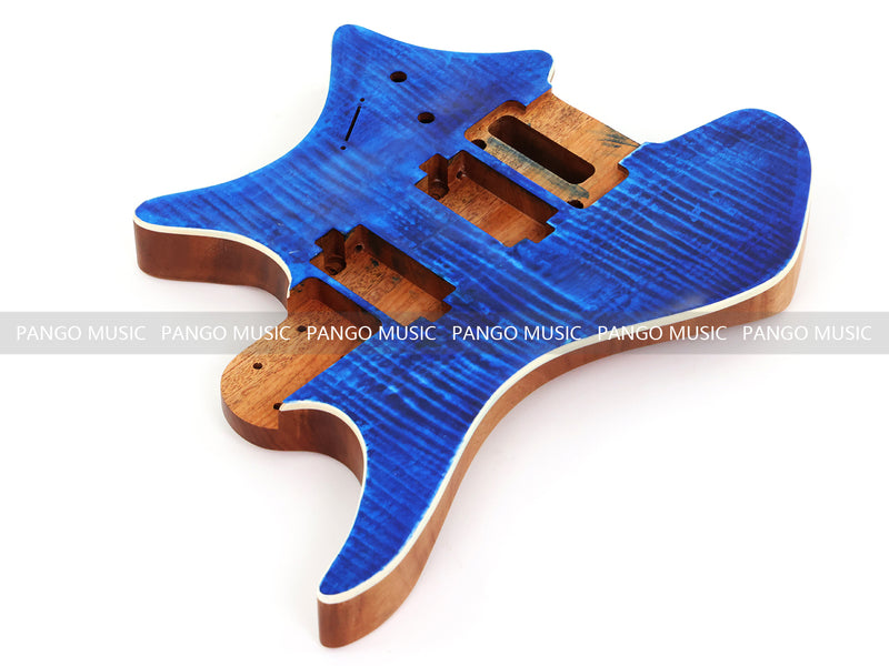 6 String Headless Solid Mahogany Electric Guitar Body with Satin Finish (YMB-028)