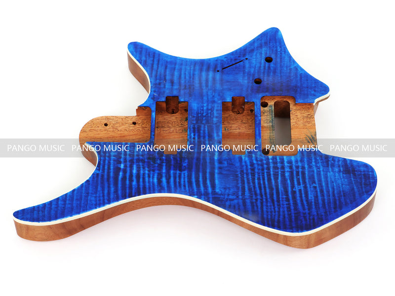 6 String Headless Solid Mahogany Electric Guitar Body with Satin Finish (YMB-028)