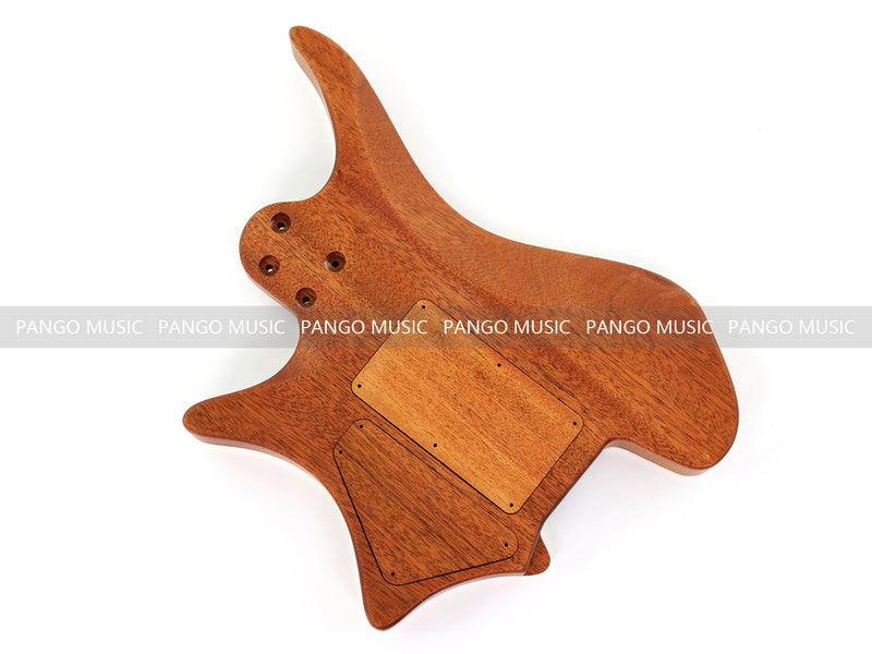 6 String Headless Solid Mahogany Electric Guitar Body with Satin Finish (YMB-029)