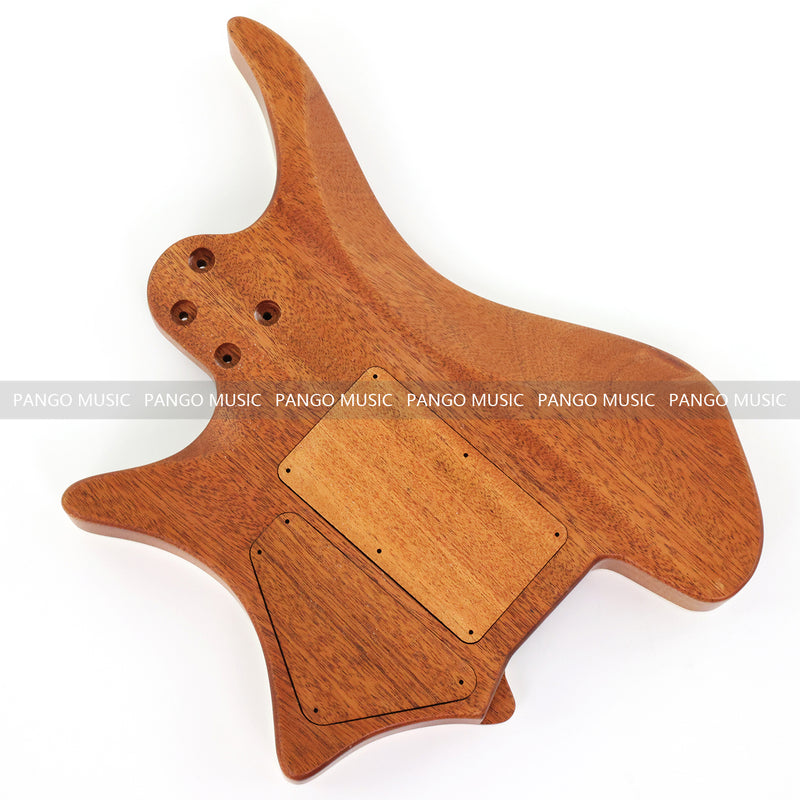 6 String Headless Solid Mahogany Electric Guitar Body with Satin Finish (YMB-029)