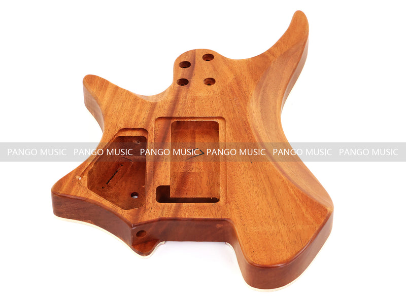 6 String Headless Solid Mahogany Electric Guitar Body with Satin Finish (YMB-030)