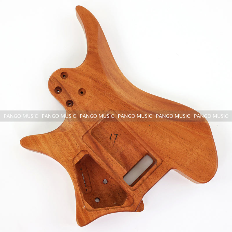 6 String Headless Solid Mahogany Electric Guitar Body with Satin Finish (YMB-030)
