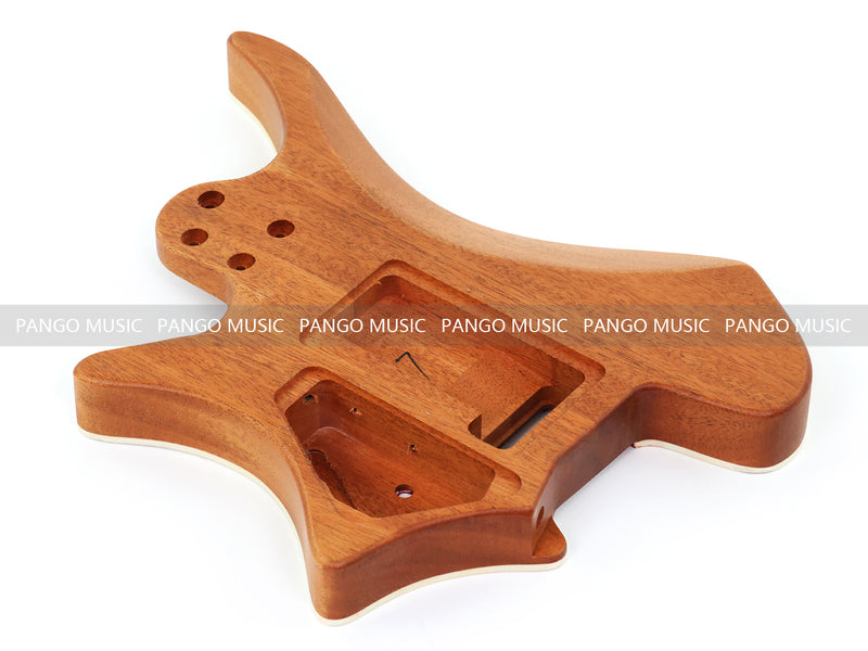 6 String Headless Solid Mahogany Electric Guitar Body with Satin Finish (YMB-031)