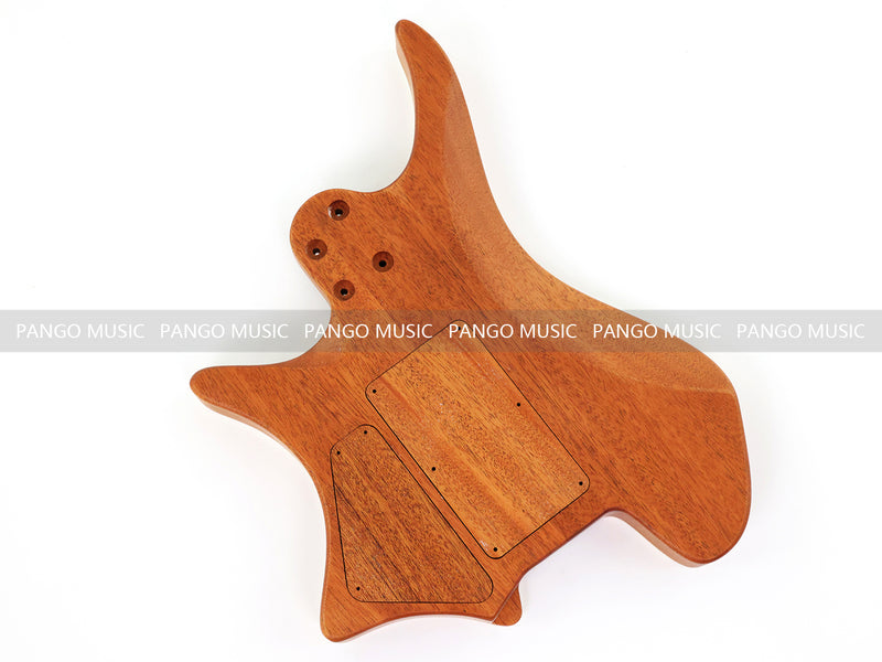6 String Headless Solid Mahogany Electric Guitar Body with Satin Finish (YMB-031)
