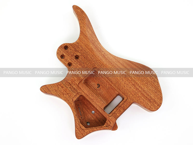 6 String Headless Solid Mahogany Electric Guitar Body with Satin Finish (YMB-033)
