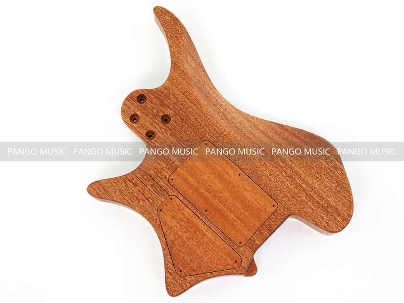 6 String Headless Solid Mahogany Electric Guitar Body with Satin Finish (YMB-033)