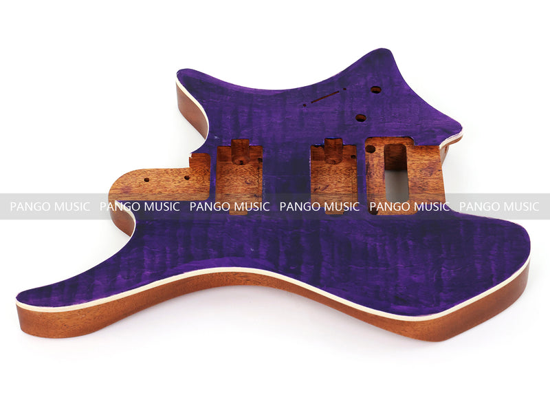 6 String Headless Solid Mahogany Electric Guitar Body with Satin Finish (YMB-035)
