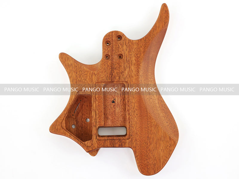 6 String Headless Solid Mahogany Electric Guitar Body with Satin Finish (YMB-035)