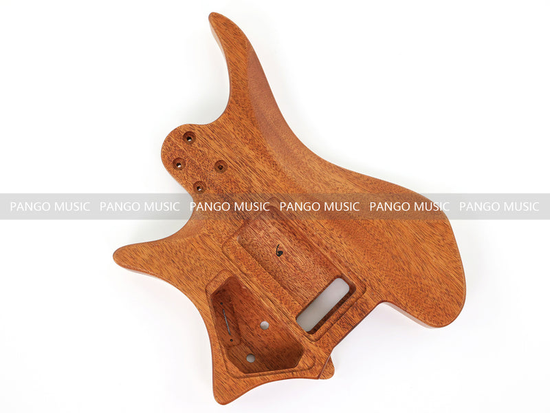 6 String Headless Solid Mahogany Electric Guitar Body with Satin Finish (YMB-035)