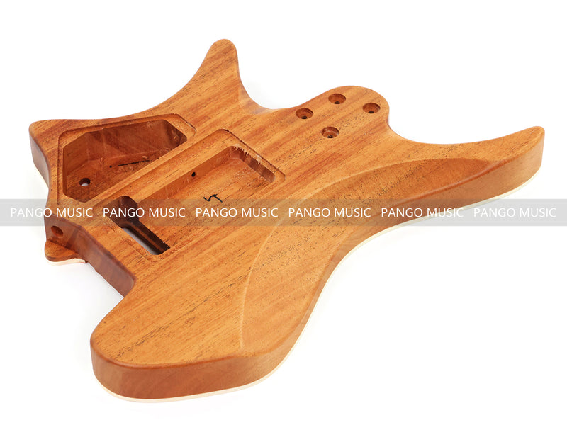 6 String Headless Solid Mahogany Electric Guitar Body with Satin Finish (YMB-036)