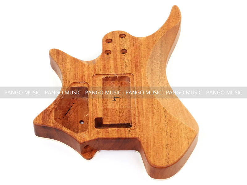 6 String Headless Solid Mahogany Electric Guitar Body with Satin Finish (YMB-036)