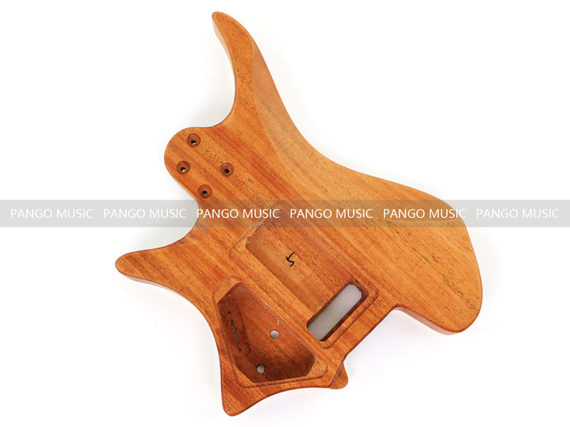 6 String Headless Solid Mahogany Electric Guitar Body with Satin Finish (YMB-036)