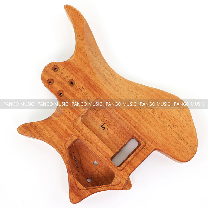6 String Headless Solid Mahogany Electric Guitar Body with Satin Finish (YMB-036)