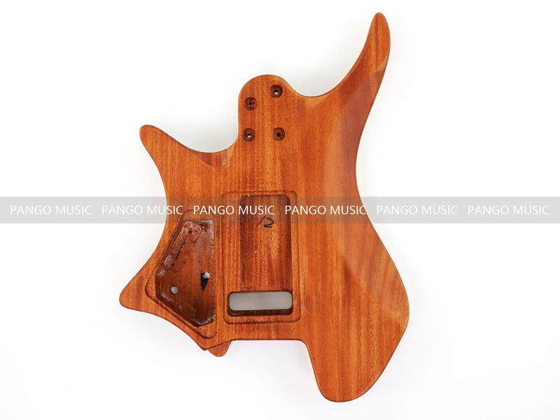 6 String Headless Solid Mahogany Electric Guitar Body with Satin Finish (YMB-038)