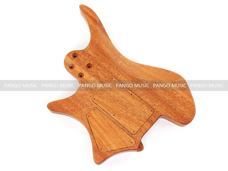 6 String Headless Solid Mahogany Electric Guitar Body with Satin Finish (YMB-051)