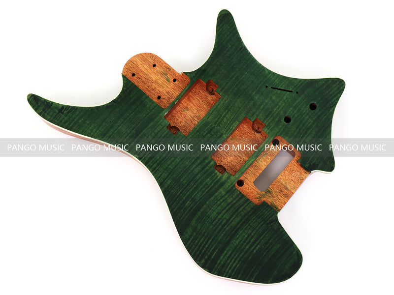 6 String Headless Solid Mahogany Electric Guitar Body with Satin Finish (YMB-051)