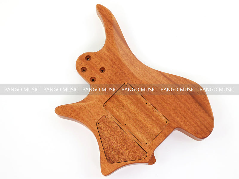 6 String Headless Solid Mahogany Electric Guitar Body with Satin Finish (YMB-052)