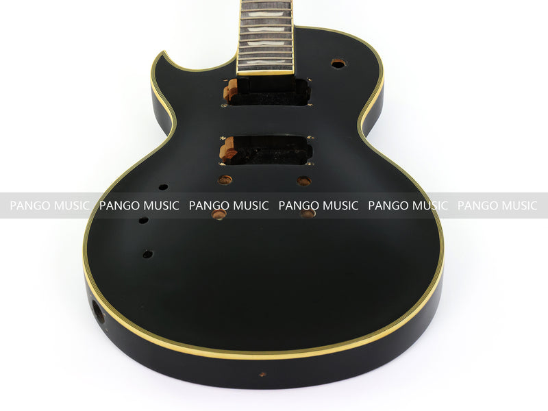 6 String Left-handed LP Style DIY Electric Guitar Kit with Matte Black Finish (RTA-004)