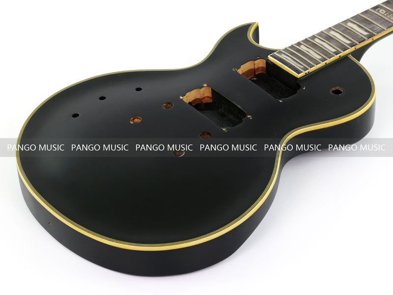 6 String Left-handed LP Style DIY Electric Guitar Kit with Matte Black Finish (RTA-004)