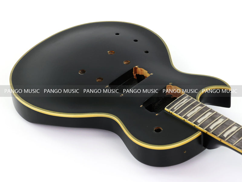 6 String Left-handed LP Style DIY Electric Guitar Kit with Matte Black Finish (RTA-004)