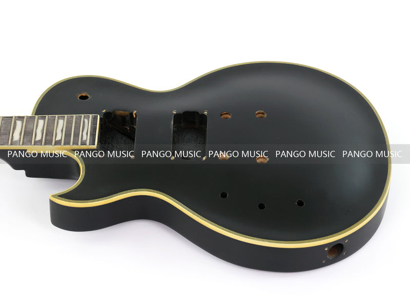 6 String Left-handed LP Style DIY Electric Guitar Kit with Matte Black Finish (RTA-004)